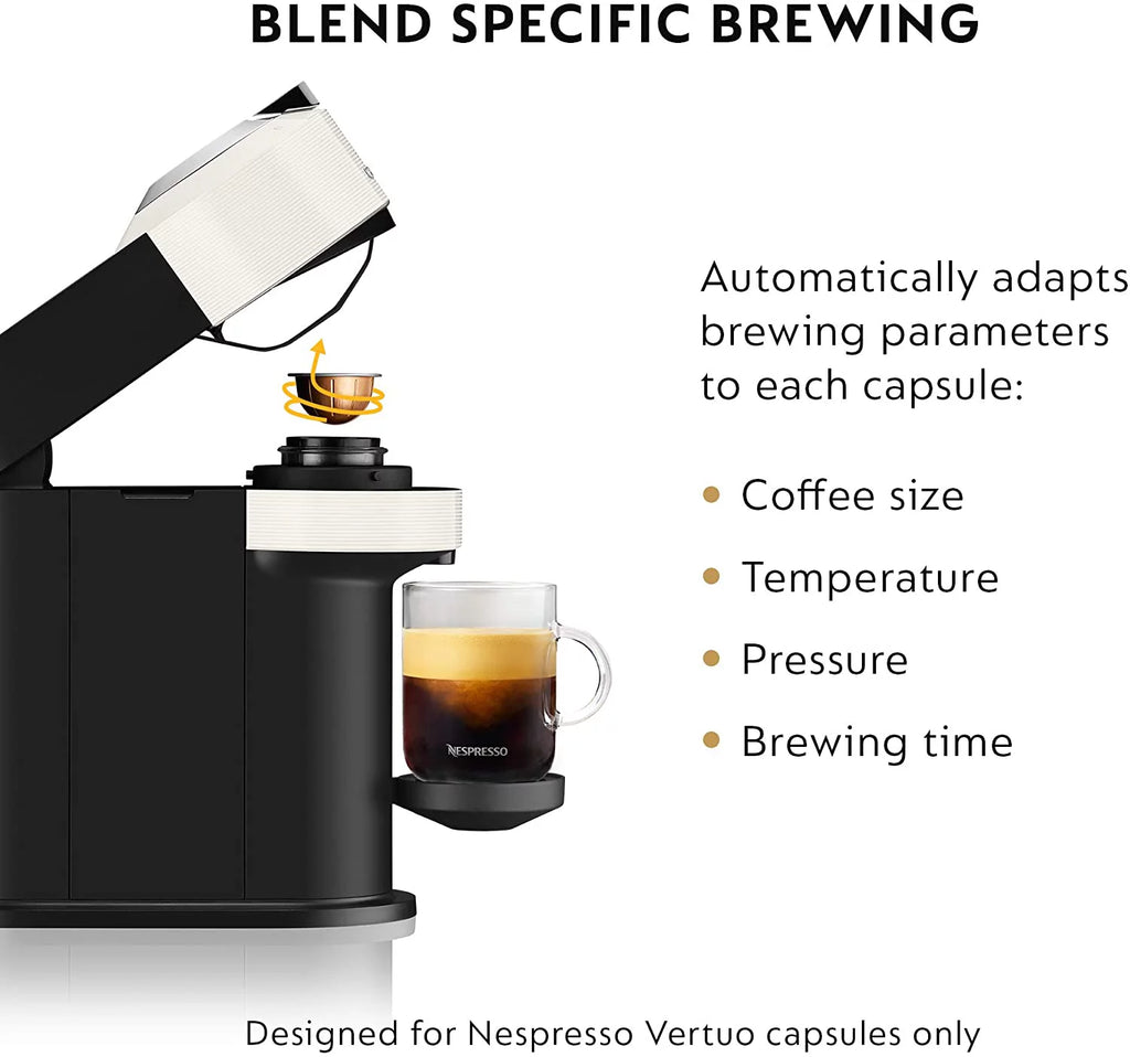 White Nespresso Vertuo Next Coffee and Espresso Machine K88395