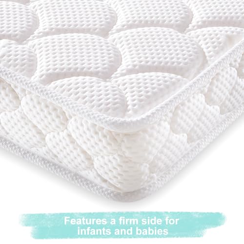 52" x 27.6" x 5" 100% Knitted Fabric Crib Mattress W304097