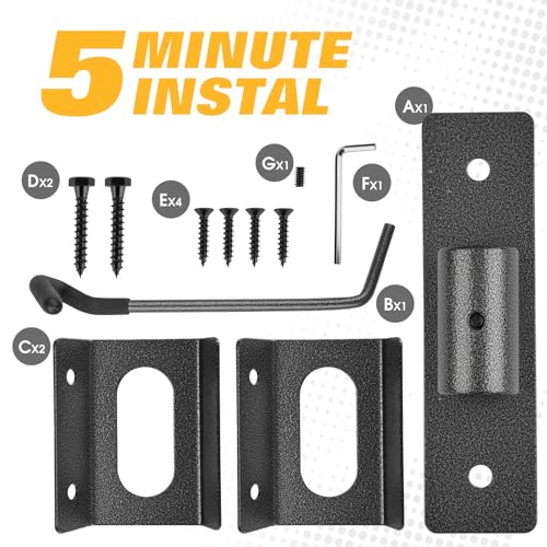 2 Pack Swivel Bike Rack Wall Mount U89207