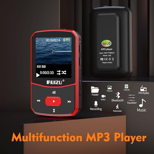 64GB Bluetooth MP3 Player with FM Radio M593542
