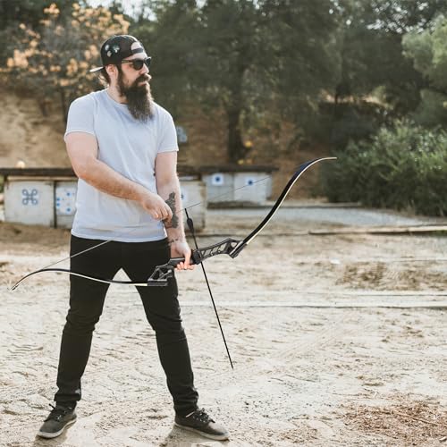 58'' Aluminum Alloy Takedown Recurve Bow and Arrow Set D65056