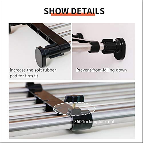 Black Adjustable Metal Shelf Rod V897