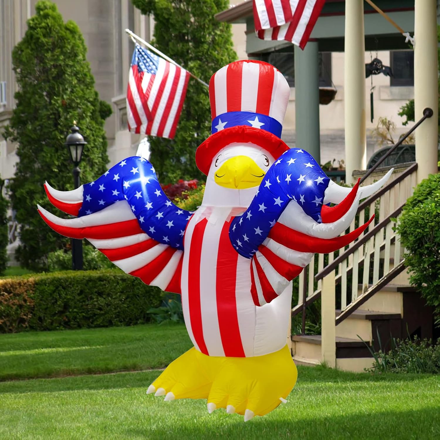 7.2FT Inflatable American Bald Eagle with LEDs I1631