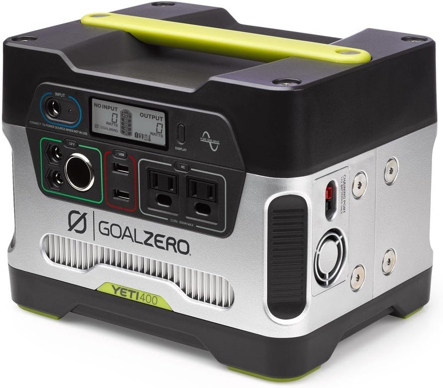 400Wh Portable Power Station with 12V, AC and USB Outputs Q344840