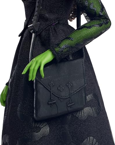 Green Skin Braided Black Hair Fashion Doll with Removable Ballroom Look V965468