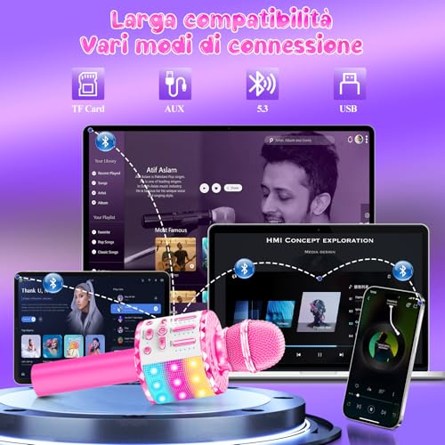 Wireless Bluetooth Microphone with Speaker V885