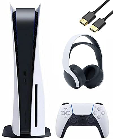 Playstation 5 Disc Version Console Bundle with Pulse 3D Wireless Headset (Renewed) O7194