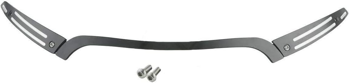 Black Split Windshield Side Trim Center Trim Kit for Harley Touring Road Glide Models Z2472
