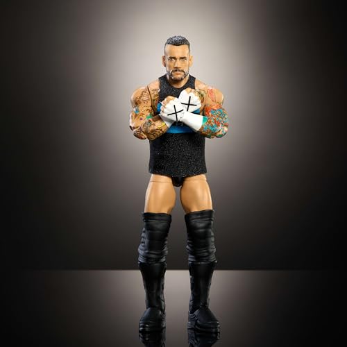 WWE Elite Action Figure & Accessories Set, 6-inch Collectible with Swappable Hands R70332