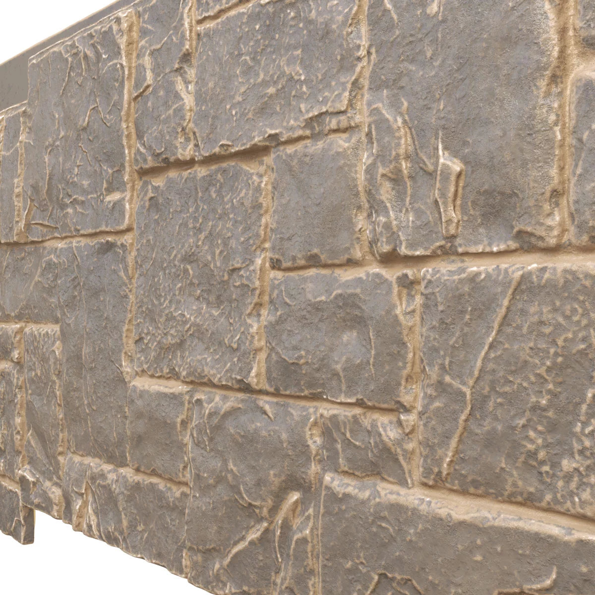49"W x 24 1/2"H x 1 1/4"D Faux Stone Siding Panel B6199
