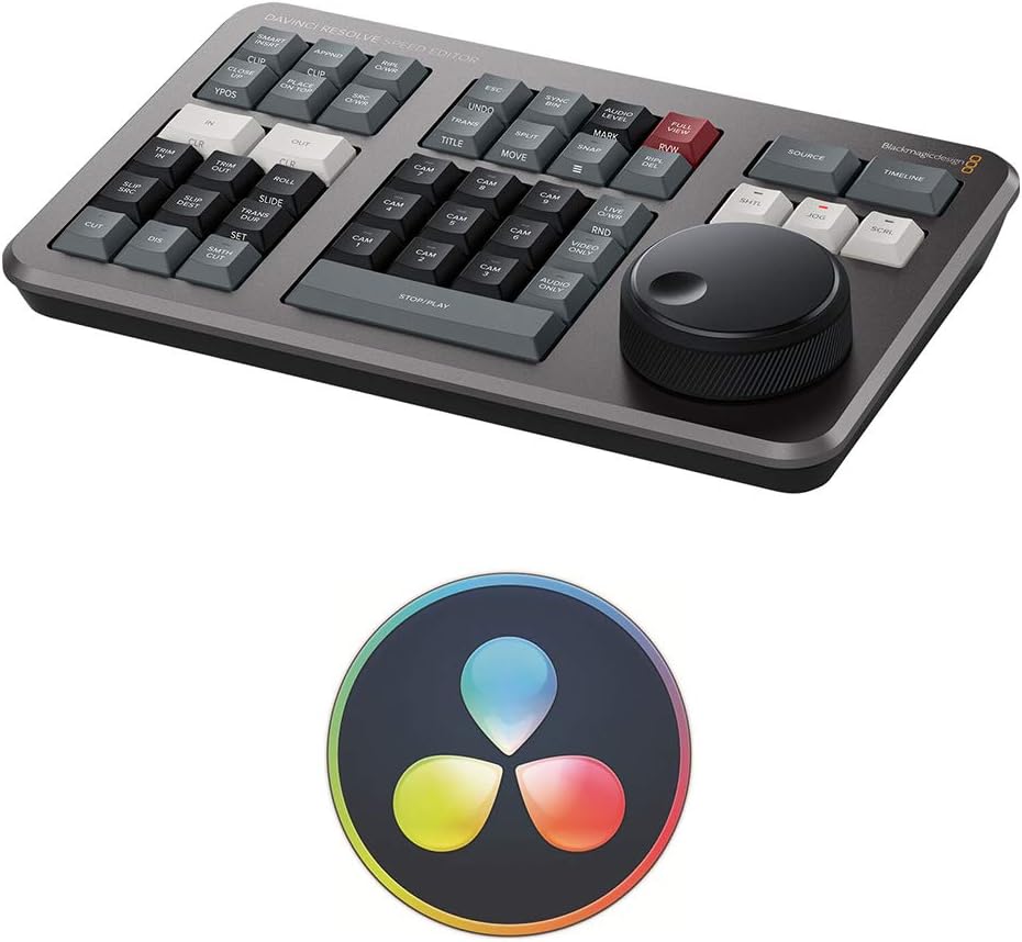 Davinci Resolve Speed Editor Bundle with Davinci Resolve 17 Studio (Activation Card) (2 Items) O810829