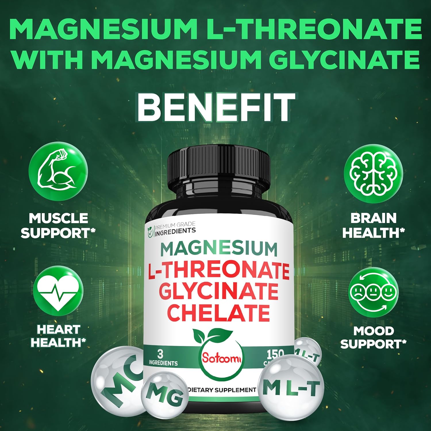 150 Vegan Capsules 1200mg Magnesium Supplement E15612