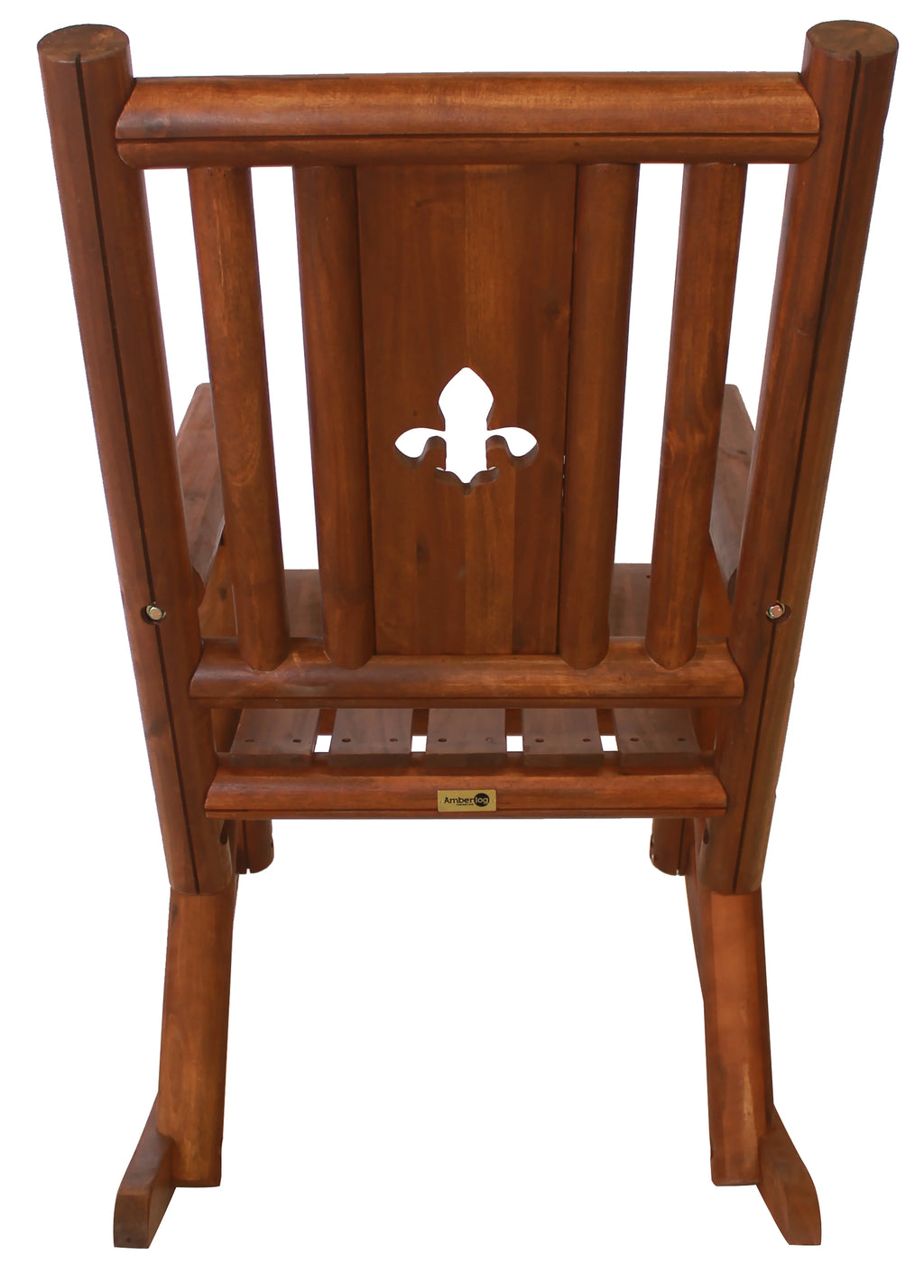 Brown Wood Outdoor Patio Rocking Chair I4151