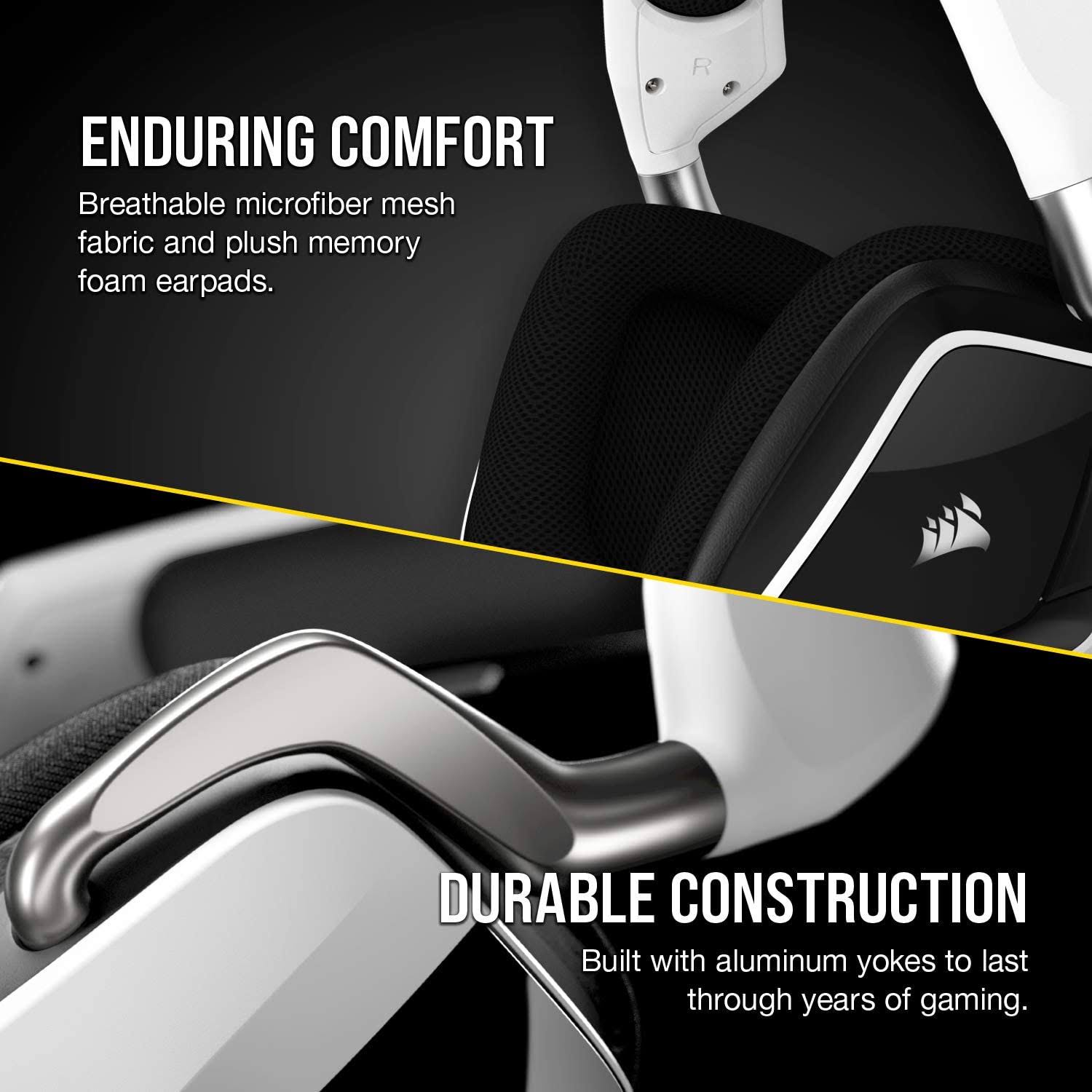 White USB Gaming Headset with 7.1 Surround Sound X5809
