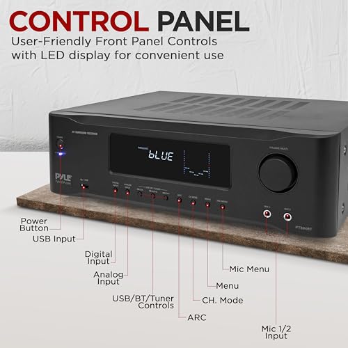 1000 Watt Bluetooth Stereo Amplifier N79248