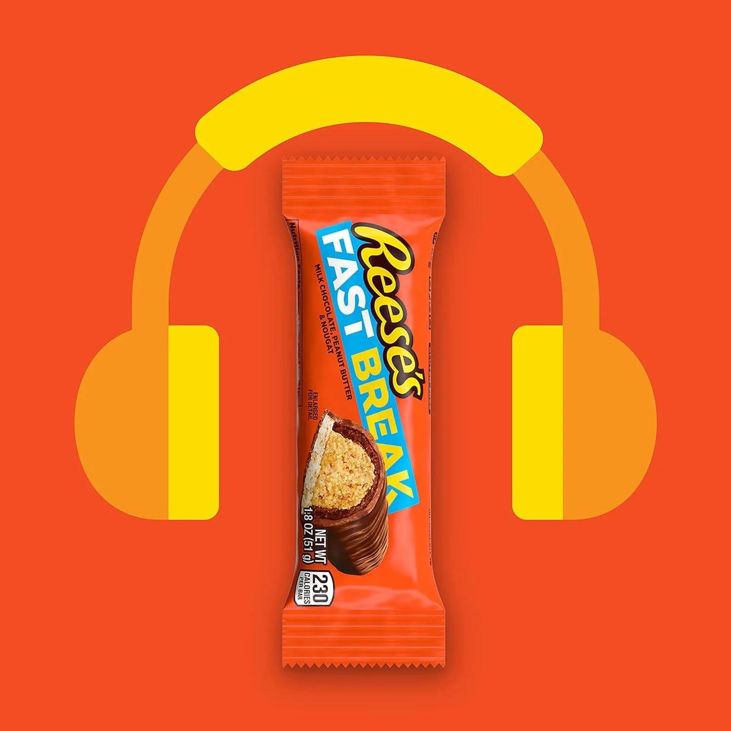 8 Pack 1.8 oz Peanut Butter Nougat Candy Bars T563305