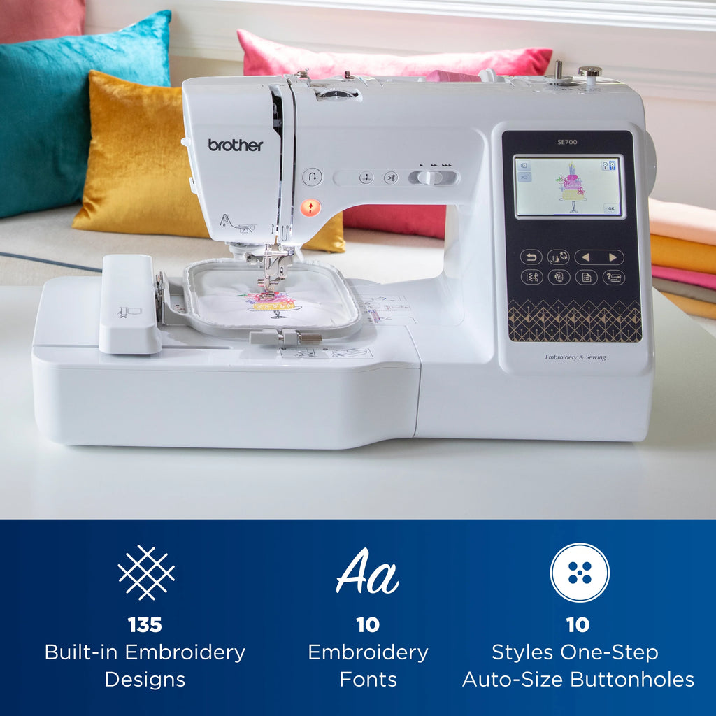 Computerized Sewing & Embroidery Machine with Built-in Designs & Wireless Connectivity O6053