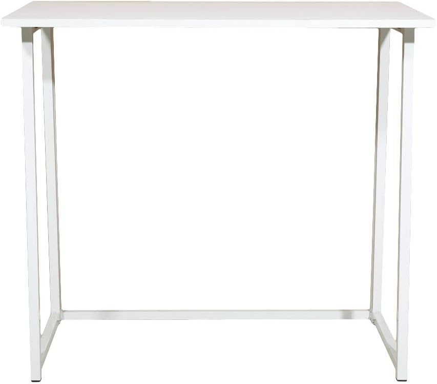 White Compact Folding Computer Desk H100693