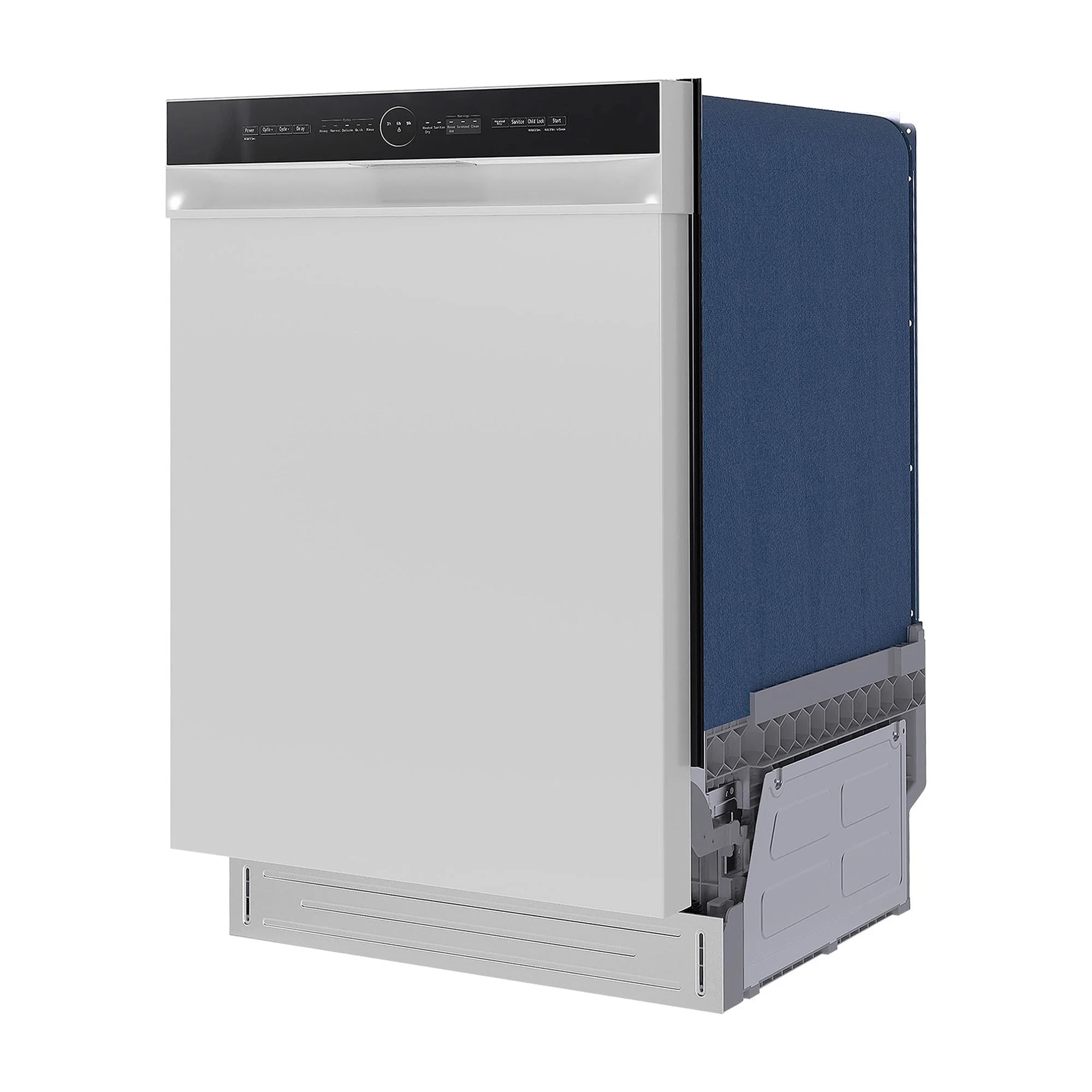 24" Front Control Built-in Dishwasher White H6302