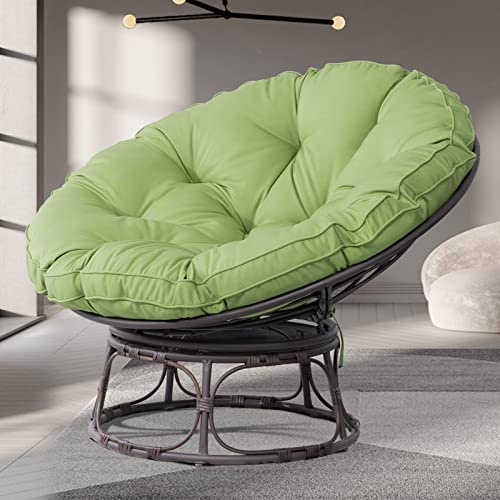 Navy Wicker Papasan Chair with Cushion and Frame N6986