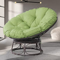 Navy Wicker Papasan Chair with Cushion and Frame N6986