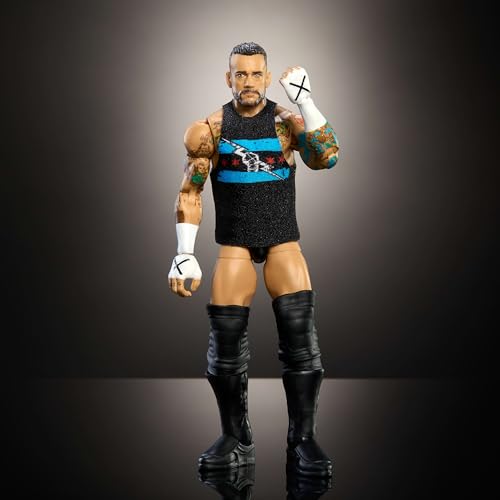 WWE Elite Action Figure & Accessories Set, 6-inch Collectible with Swappable Hands R70332