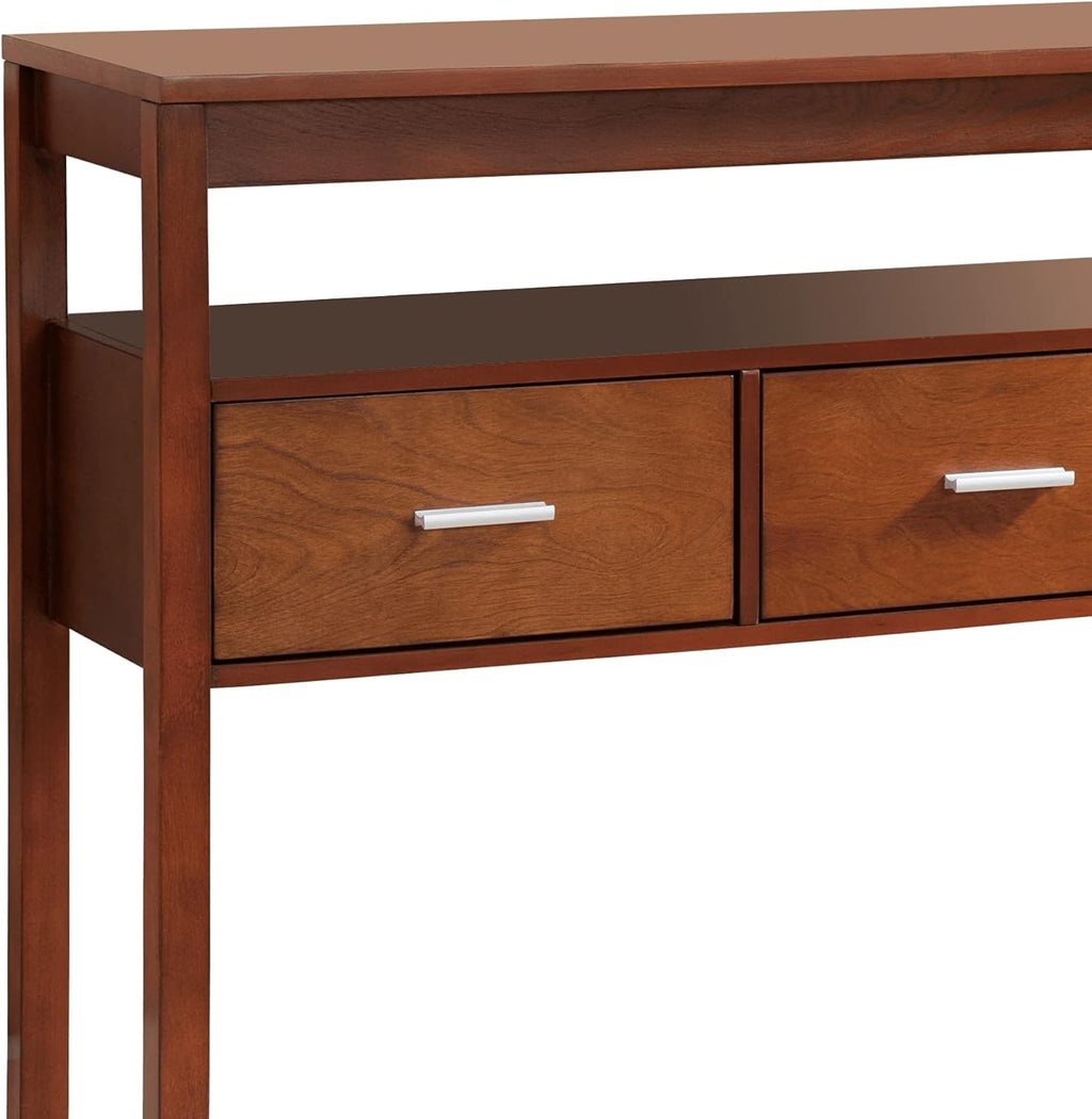Walnut Wood Console Table L40633