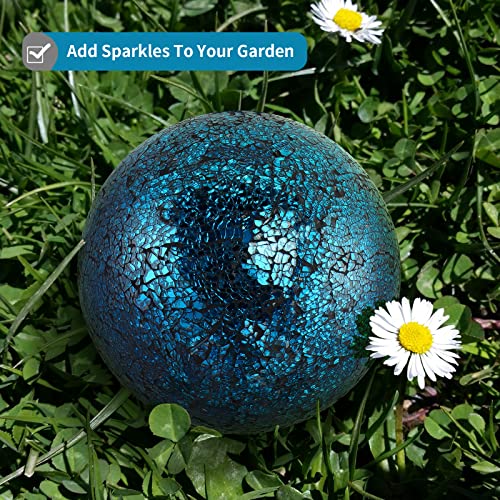 10-Inch Glass Gazing Ball Navy Blue G543847