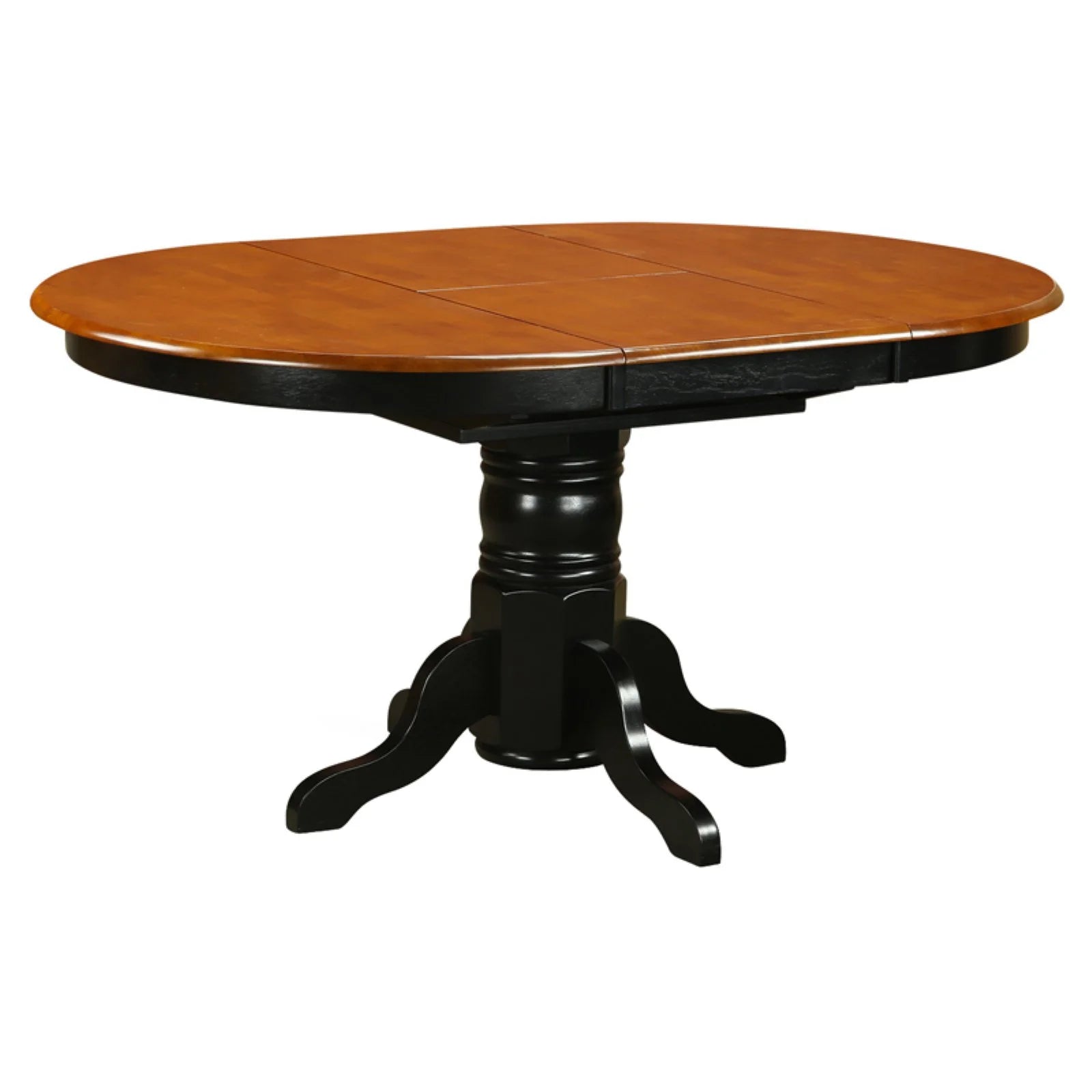 Oval Pedestal Dining Table with Butterfly Leaf W791