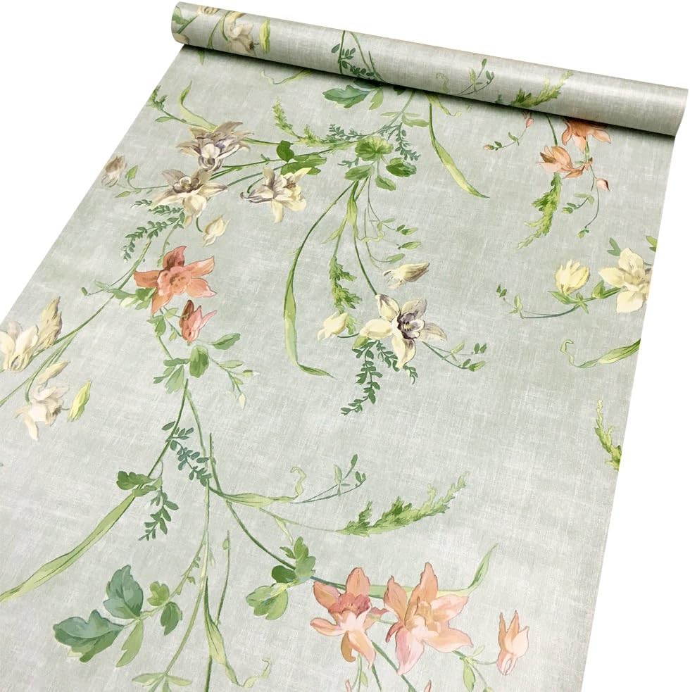 Light Green 17.7 Inch by 13 Feet Self-Adhesive Shelf Liner Q77556