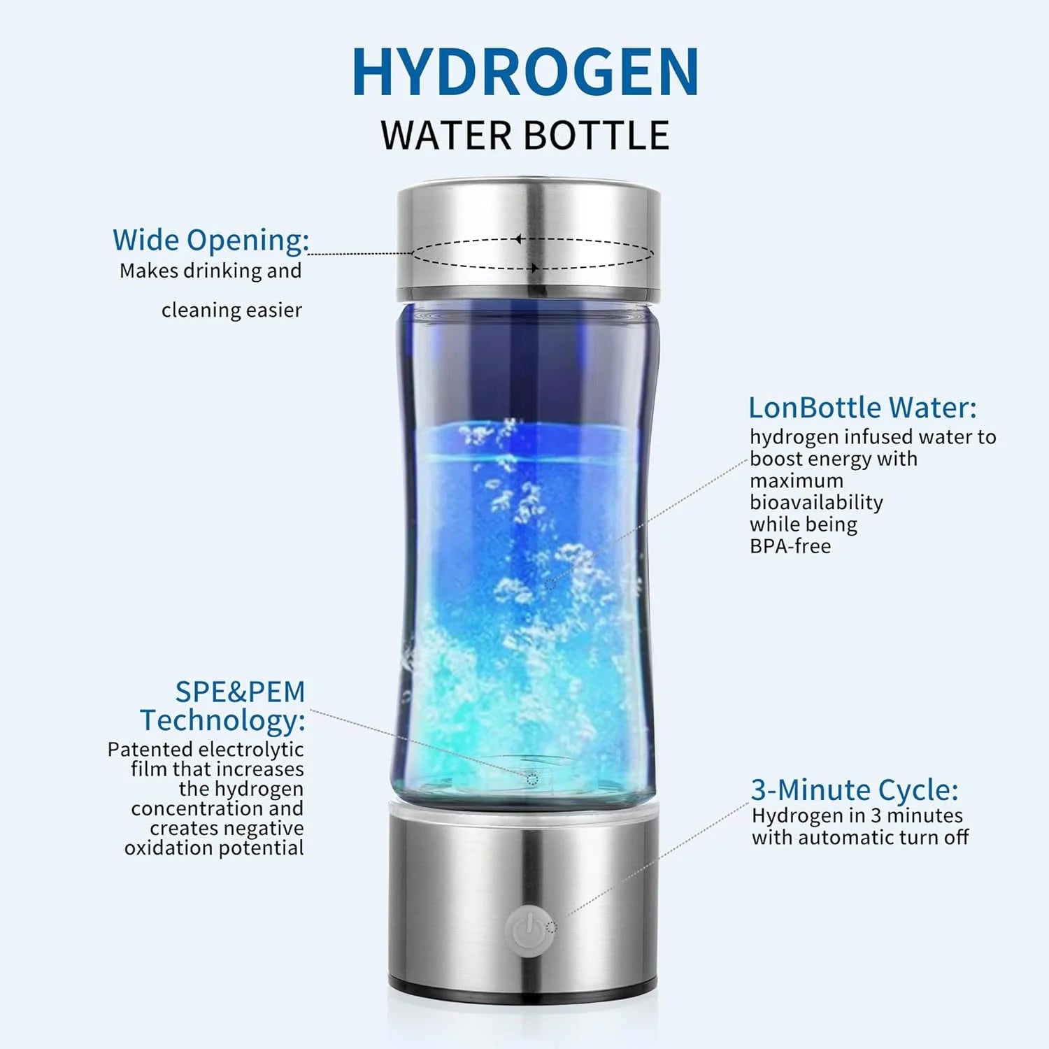 Portable Rechargeable Water Ionizer O1584