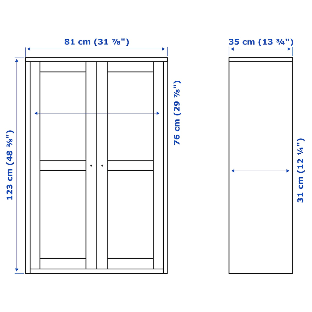 White Glass-Door Cabinet X265242