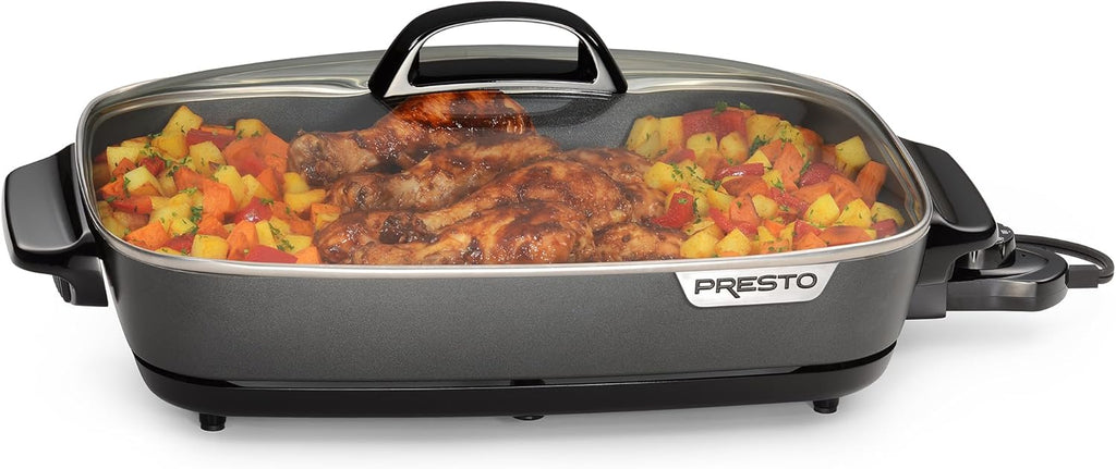 16-Inch Nonstick Electric Skillet with Glass Cover S984