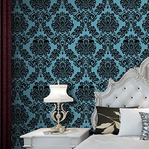 Damask Peel and Stick Wallpaper 17.7" x 32.8ft Vinyl Roll B284