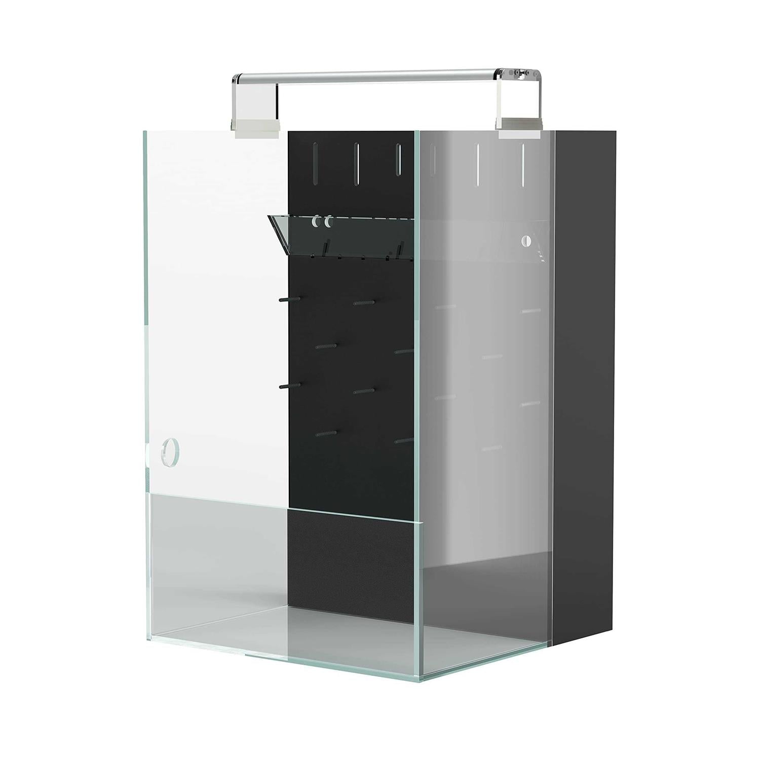Aqua Terra Tanks Terrarium All in One, Integrated Paludarium, Light, Water Pump, Mist-Flower and Mat Included, Waterfall and Rain Forest Z453258