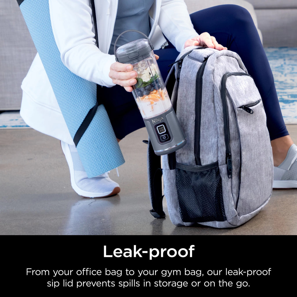 18 oz. Portable Blending Vessel with Leakproof Lid and Sip Spout, Denim Blue B9546