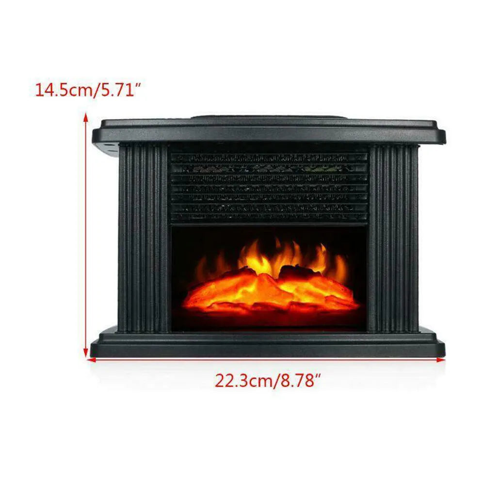 Electric Fireplace Heater Stove 1000W with 3D Flame Effect F7284