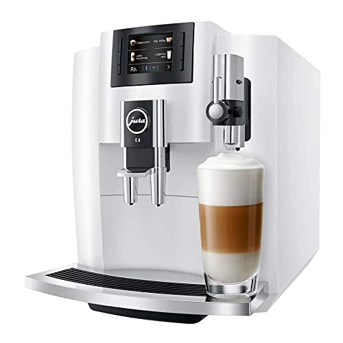 Piano White Automatic Espresso Machine with Glass Milk Container L866969