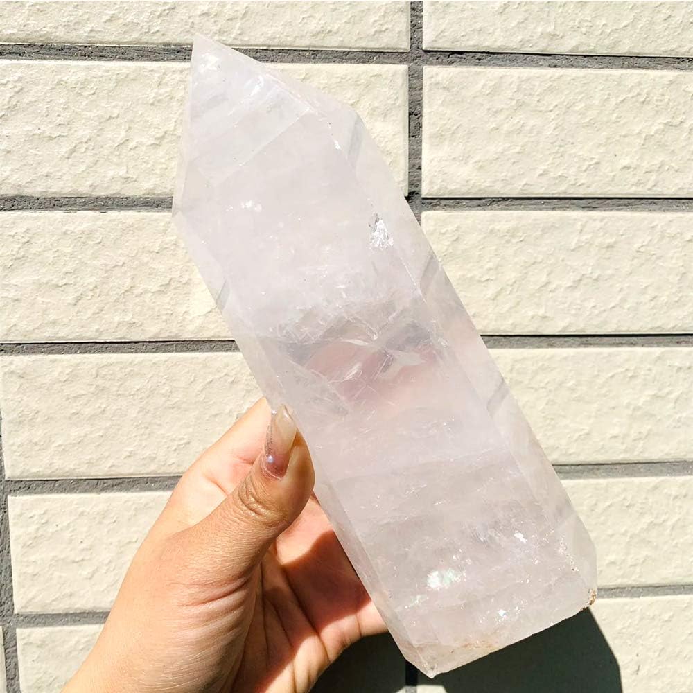Natural Clear Quartz Tower Crystal Point Pack of 2 M9801
