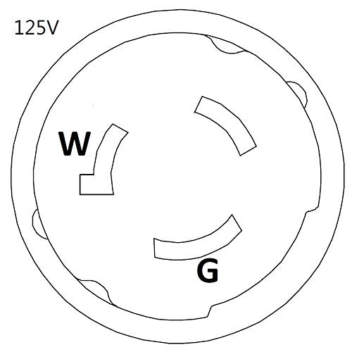 3-Prong 50A 125V NEMA SS1-50 Extension Cord, 75FT Q585