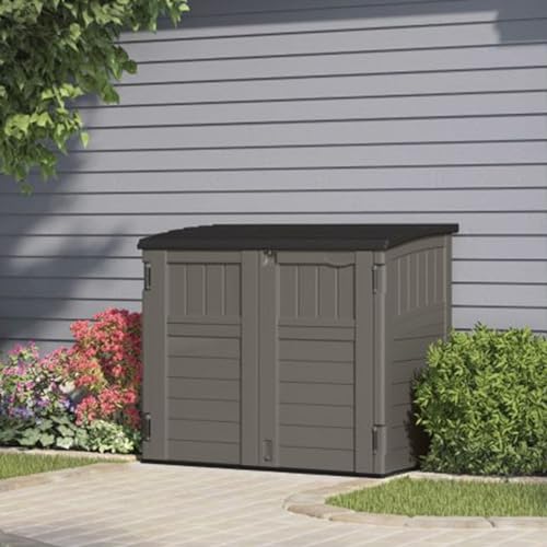 Outdoor Storage Shed, Horizontal, 4' x 2.5', Stoney Grey Z50604