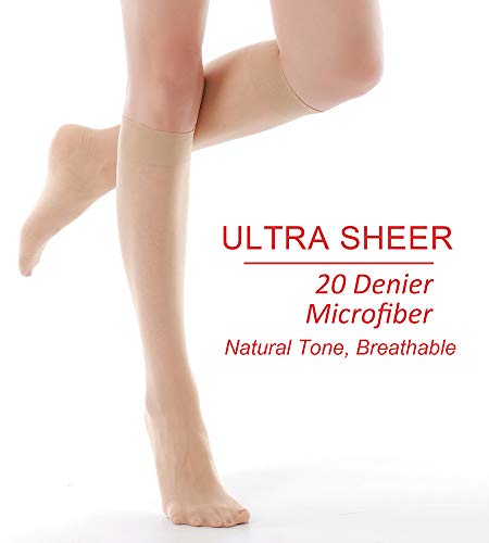 9 Pairs Knee High Pantyhose 20D Nylon Stockings O55555