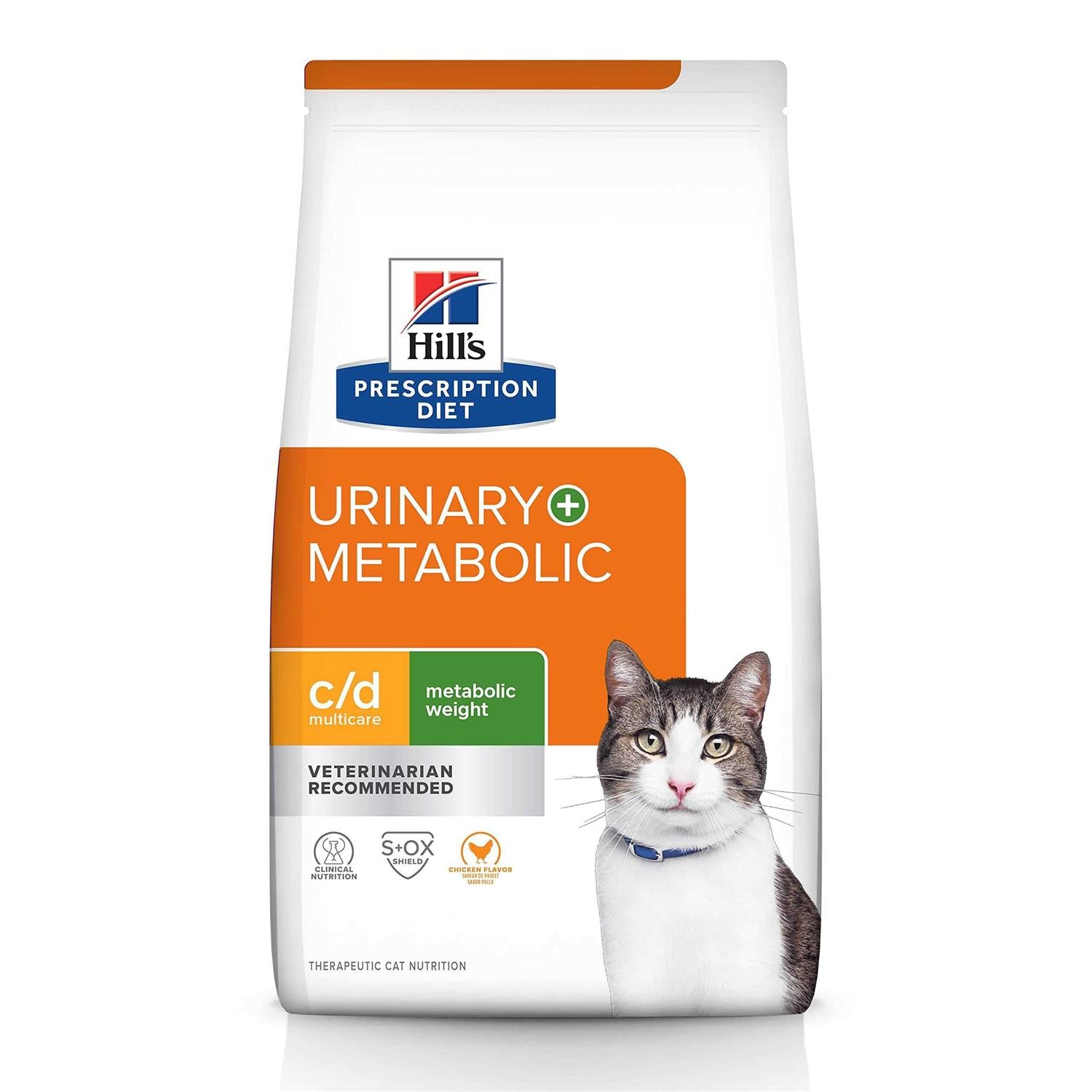 Prescription Diet Metabolic + Urinary Weight + Urinary Care Chicken Flavor Dry Cat Food K1448