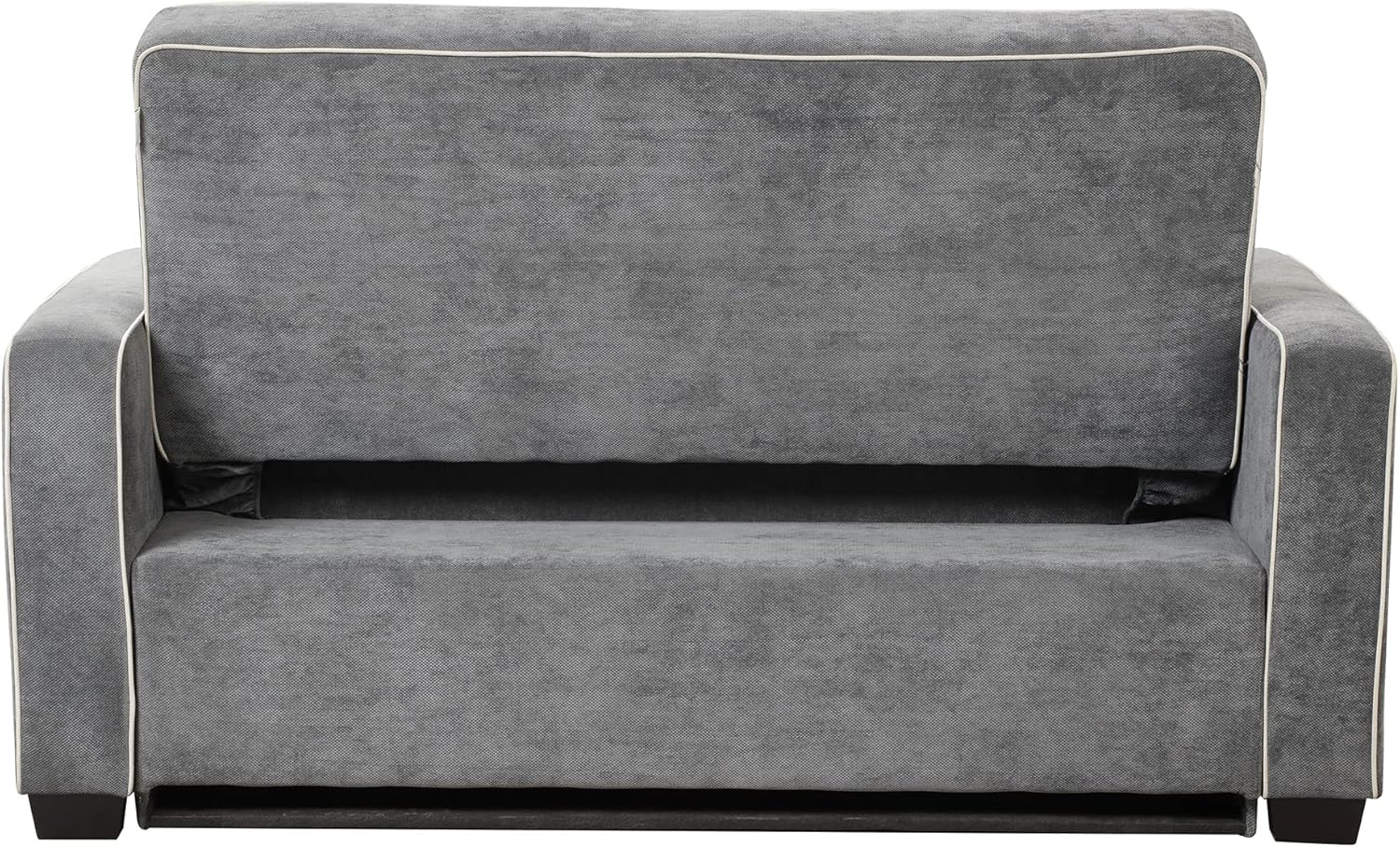 Linen Upholstered Convertible Sofa Bed with USB Charging Port J4263