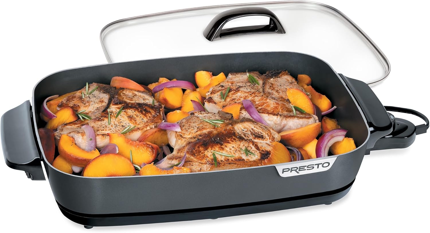 16-Inch Nonstick Electric Skillet with Glass Cover S984