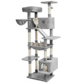 Beige Large Cat Tree with Sisal Scratching Posts and Padded Plush Perch P52740