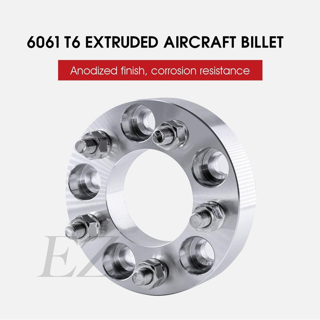 2 Billet Wheel Adapters 5x112 to 5x114.3 Thickness 1 Inch V66270