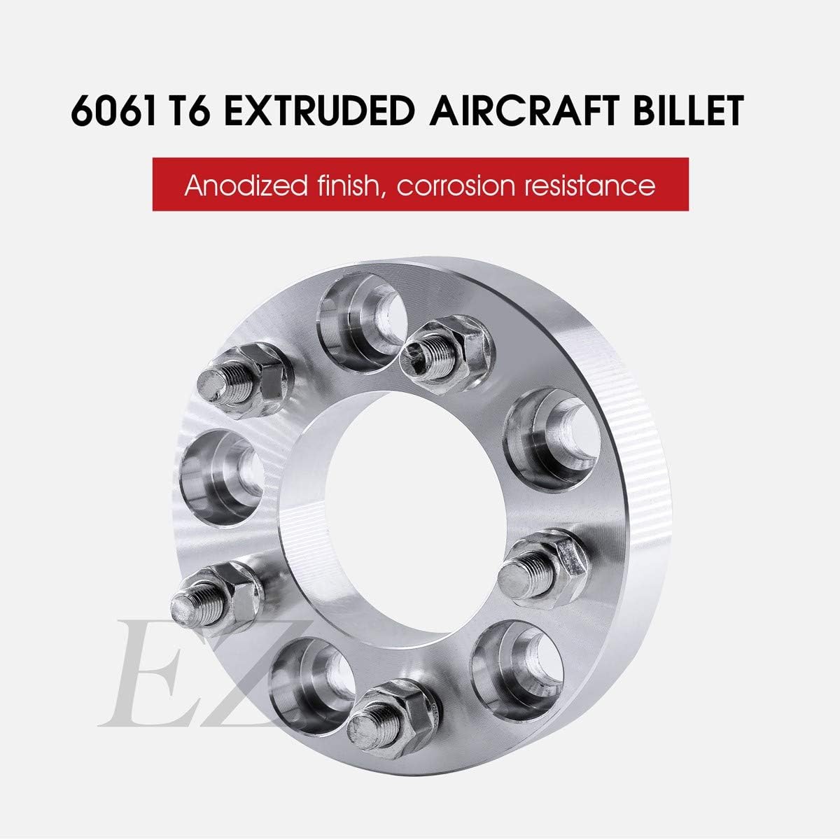 2 Billet Wheel Adapters 5x112 to 5x114.3 Thickness 1 Inch V66270