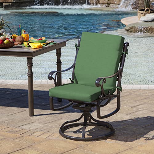 Sapphire Blue 20 in x 20 in Weather-Proof Patio Cushion W735455