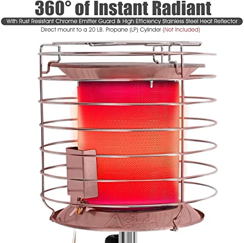 35,000-42,000 BTU Portable Propane Heater with Tip-over Switch & Safety Shut-off H4304